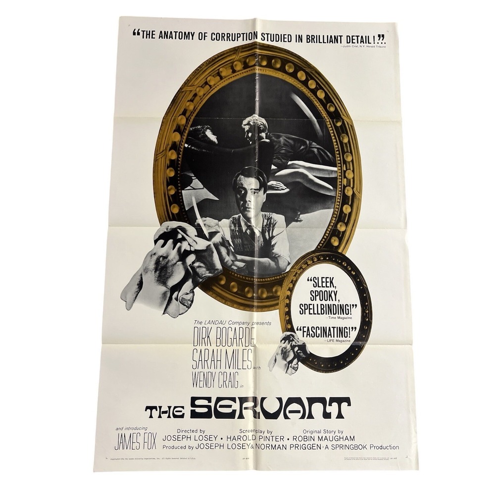 Rare Original 1964 1 Sheet The Servant Movie Poster